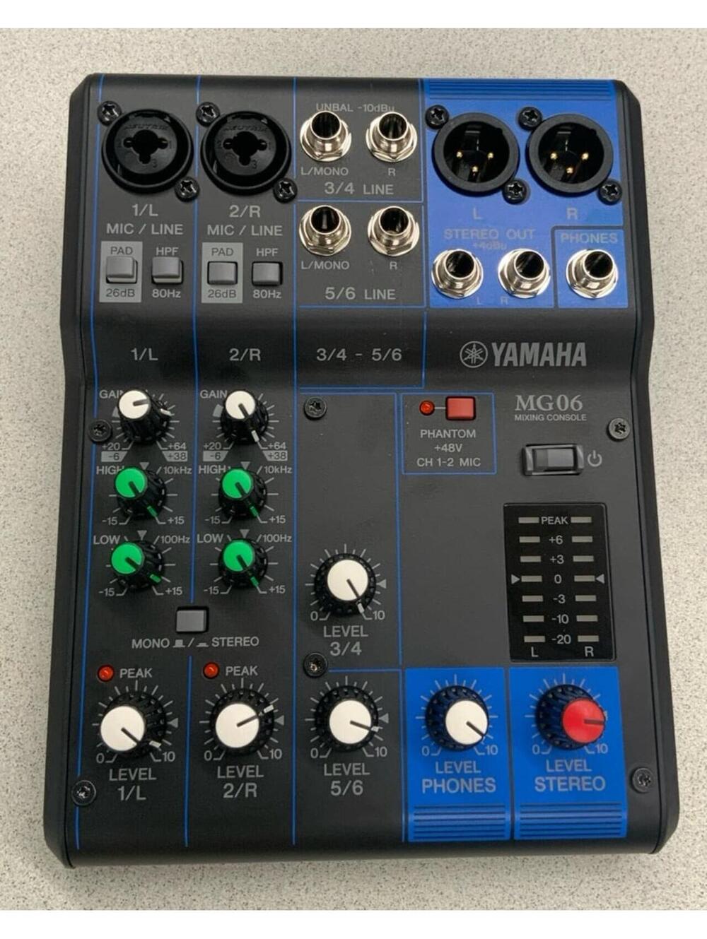 YAMAHA MG06X 6chanel Mixing Console